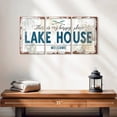 thumbnail image 2 of Elephant Stock Lake House Welcome Wall Sign Wall Art - Horizontal Multi Panel Canvas - Living Room Wall Decor - Wall Signs Multi Panel - Teal And Brown Decor - 26" x 12", 2 of 8
