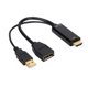 thumbnail image 1 of Cable adaptador convertidor HDMI a DP con pantalla HD multifunción 4K 10MB/S, 1 of 5