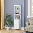 HOMEFORT Bathroom Slim Storage, Linen Tower, Narrow Floor