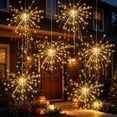 thumbnail image 2 of Qocolcyl 6 PCS Solar Hanging Firework 450 LED Lights, IP65 Waterproof Outdoor Pendant Lights with Remote, for Christmas Patio Wedding Party Yard, Xmas Holiday Decor and Home Decorations, 2 of 7
