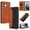 Black, variant on Leather For Apple iPhone 17 Pro Max Case, RFID Blocking,Flip Color blocking Wallet Leather Case With Card Holder Magnetic Closure Shockproof Kickstand Protective Phone Cases Cover,Dark Green