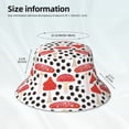 thumbnail image 6 of Easygdp Forest Mushrooms Double-Sided Reflective Fisherman Hat,Sun Visor,Casual Hat,Fluorescent Hat,Suitable For Outdoor And Night Walking,Unisex, 6 of 9
