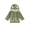 thumbnail image 1 of xiaxaixu Kids Jacket, Long Sleeve Hooded Jacket Button Closure Patchwork Outwear Fall Clothes with Pockets, 1 of 9
