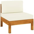 thumbnail image 4 of vidaXL Wooden Lounge Set Cream White, Acacia Wood, 4 of 6