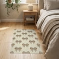 thumbnail image 3 of ODIKA Dainty Looped Knot Delicate Border Trellis Scattered Coquette Ribbon Refined for Bedroom, Nursery, RV, Pet Friendly & Kids Safe Bedside, 3 of 7