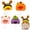 1, variant on Adjustable Small Pet Hats Set of 4 – Cute Fuzzy Hats for Hamsters, Guinea Pigs & Other Small Pets – Animal & Fruit Designs with Soft Elastic Strap – Pet Dress Up & Photo Props
