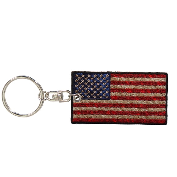 Hot Leathers KCH1072 Key Patch Distressed American Flag 2X3