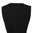 thumbnail image 4 of Vestido de Verano para Mujeres Moda Casual Suelto Impreso sin Mangas Cuello en V Vestido Grande Del Doblado, Estilo Sexy, 4 of 7