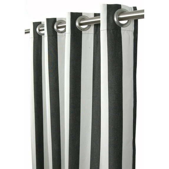 Sunbrella Maxim Classic Indoor/Outdoor Curtain Panel by Sweet Summer Living, 50" x 108" with Stainless Steel Grommets