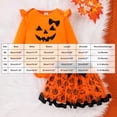 thumbnail image 4 of mgoYE Newborn Baby Girls Halloween Clothes Outfits Infant 3pcs Bodysuit Romper Dress Clothing Sets(Red,12-18 Months), 4 of 9
