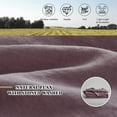 thumbnail image 2 of Simple&Opulence 100% Linen Frill Farmhouse Duvet Cover Set,Queen Size (88''x92''), 3 Piece Belgian Flax Bedding(1 Comforter Cover+2 Pillowshams) with Ruffled Edges, Soft and Breathable, Purple, 2 of 9