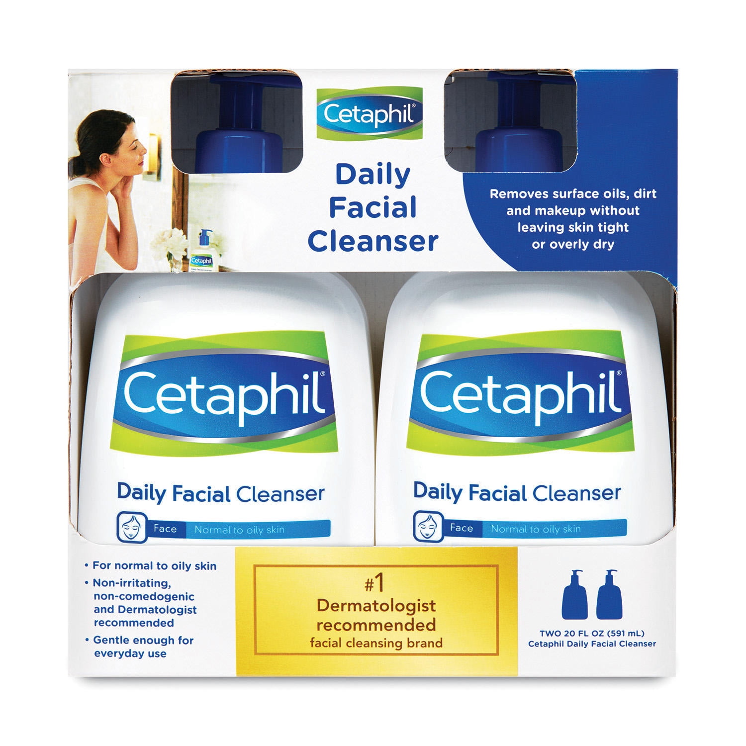 Cetaphil Gentle Skin Cleanser (20 oz., 2 pk.)