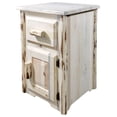 thumbnail image 3 of Montana Collection End Table w/ Drawer & Door, Right Hinged, Clear Lacquer Finish, 3 of 5