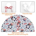 thumbnail image 4 of KLL 36" Christmas Tree Skirt I Love USA Xmas Tree Skirts Mat for New Year Xmas Holiday Party Indoor Outdoor Home Decoration, 4 of 7
