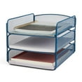 thumbnail image 5 of Safco Onyx 3 Tray Steel Metal Desk Organizer in Blue Finish, 5 of 20