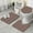 Red And Green-1, variant on Pink Christmas Santa Pattern Bathroom Rugs Sets 3 Piece,Toilet Cover Set,Absorbent Non Slip Bathroom Mats Sets with U-Shaped Contour Rug Toilet Rug Set