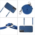 thumbnail image 4 of ELEHOLD Crossbody Wallet Case for Samsung Galaxy S23 FE,Flip Back Card Slots Kickstand PU Leather Shockproof Purse Case with Adjustable Crossbody Shoulder Strap,Blue, 4 of 7
