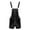 Black, variant on Aiihoo Men Bib Overalls Shiny Metallic Suspender Shorts Bodysuit Jumpers Hotpants Silver 3XL