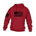 thumbnail image 2 of GIPQJK American Flag Sweatshirts for Men Big and Tall Hoodie This We'll Defend Flag Hoodies Pullover with Pockets,Red L, 2 of 5