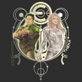 thumbnail image 2 of Women's Marvel Eternals Gilgamesh and Thena Duo  Racerback Tank Top Black Heather 2X Large, 2 of 4