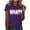 Purple 2, variant on Yotami Funny Letter Graphic Tees for Women Summer Plus Size T-Shirt Crewneck Short Sleeve Casual Tops