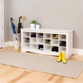 thumbnail image 3 of Wright Home Banc de Rangement pour Chaussures à 18 Casiers en Bois, Fini Blanc, 3 of 4