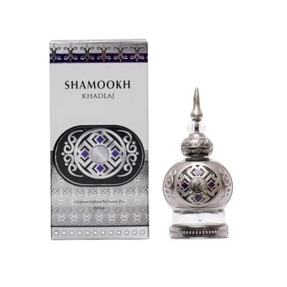 Aceite de perfume KHADLAJ Shamookh Silver Concentrado, 20 ml, unisex