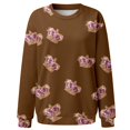 thumbnail image 5 of WEAIXIMIUNG Robe Chandail Midi Femmes Décontractée à Manches Longues T-Shirts Graphiques Col Rond Chandails à Enfiler Hauts pour Femmes, 5 of 5