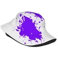 thumbnail image 2 of ZICANCN Bucket Hat -Splat Purple Paint Unisex Print Double-Side-Wear Bucket Hat for Fishing Beach Outdoor, 2 of 5