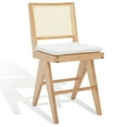thumbnail image 5 of SAFAVIEH Couture Colette Square Mid Back Counter Stool, Natural, 5 of 14