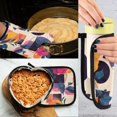 thumbnail image 5 of Yayeee Oven Mitts and Pot Holder Set of 2 Heat Resistant Kitchen Gloves Baking Hot Pad, Flowers Pattern Style, 5 of 5