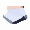 thumbnail image 1 of Chenchen 10P Pack Unisex Cotton Moisture Wicking Cushion Ankle Socks, 1 of 1