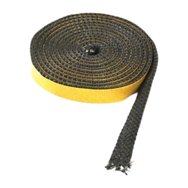 Matsuzay Cinta de junta de estufa de leña Cuerda de fibra de vidrio de alta densidad para puerta de ventana de horno 3 mm x 18 mm x 200 cm Suministros de limpieza para el hogar 3 mm x 10 mm x 200 cm