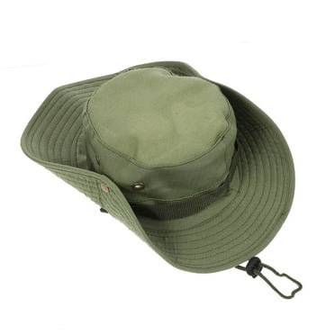 Sun Hat for Men Bucket Hat Hunting Hat Washed Cotton Hat Adjustable Chin Strap Hat Sun Caps for Men Bush Cap Miss