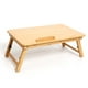 thumbnail image 3 of Mesa para portátil Irfora Mesa plegable de bambú para computadora portátil, escritorio ajustable de 4 engranajes para computadora portátil con ranura para taza de cajón para computadora Irfora Mesa para portátil, 3 of 5