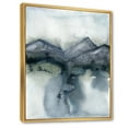 thumbnail image 3 of Minimalistic Landscape of Mountains Snow and Trees 30 in x 40 in Framed Painting Canvas Art Print, by Designart, 3 of 5