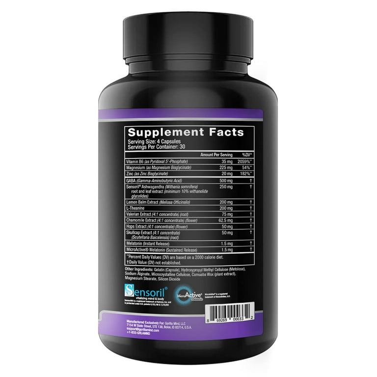 gorilla mind sublingual l carnitine Gorilla Mode AR Gorilla Mind Dream, 120 capsules