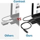 thumbnail image 3 of Adaptador de audio USB, adaptador de audio USB a conector de audio de 3,5 mm, adaptador de audio de tarjeta de sonido externo USB con conector de auriculares y micrófono de 3,5 mm (negro / 20 cm) Namotu CZDZ-HQ55, 3 of 5