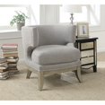 thumbnail image 2 of Coaster Contemporary Chenille Barrel Back Upholstered Accent Chair in Gray, 2 of 2