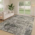 thumbnail image 6 of Addison Rugs Chantille Indoor/Outdoor Transitional Abstract Pewter Machine Washable Rectangle Rug, 5' x 7'6", 6 of 8