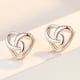 thumbnail image 4 of Pendientes de botón para mujer, pendientes de botón, pendientes de botón para mujer, pendientes huecos en forma de corazón, joyería de personalidad para bodas, aniversarios, cumpleaños, regalos para m, 4 of 5