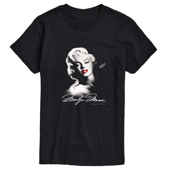 Marilyn Monroe - Black and White Portrait - Men's Short Sleeve Graphic T-Shirt