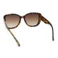 thumbnail image 4 of Womens Classy Elegant Chic Inset Lens Butterfly Plastic Sunglasses Tortoise - Brown, 4 of 4