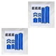 thumbnail image 1 of Yuarrent 1 Juego de pegatinas reflectantes, piezas de rueda de patinete eléctrico, calcomanía impermeable, tira de advertencia de seguridad, azul 2Conjunto, 1 of 4