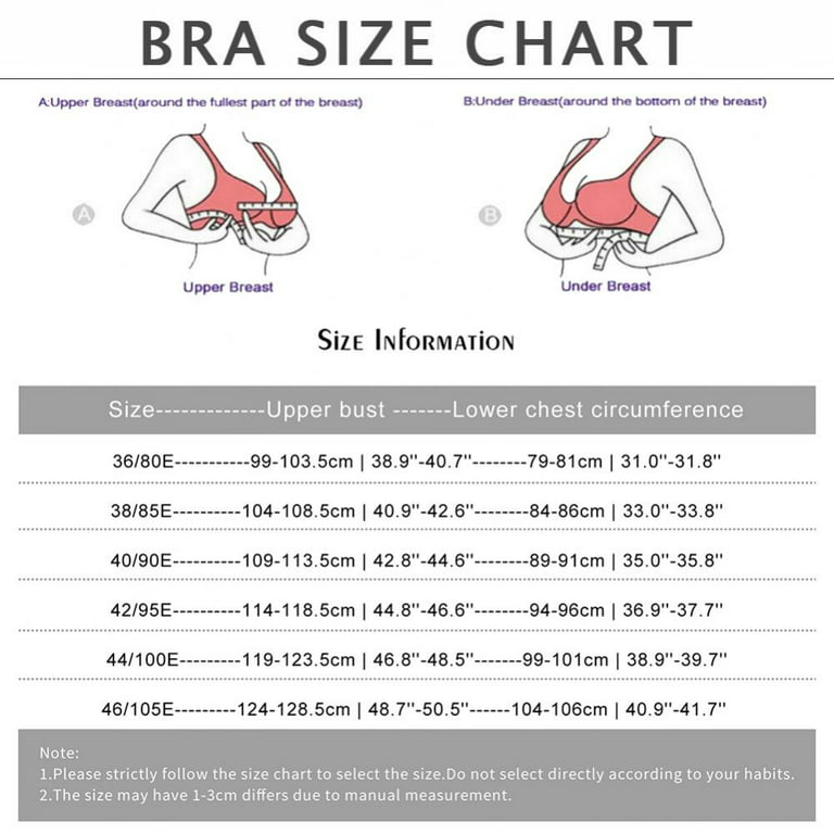 Women's Scalloped Lace Bra Embroidery Floral Bralette Underwire Minimizer  Bras Unlined 3/4 Cups Bra Non-Padded Plus Size Sexy Push up Brassiere  Lingerie(White,38/85E) 