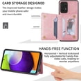 thumbnail image 3 of Jiahe Cover Wallet Case for Samsung Galaxy A53 5G, Vintage Premium PU Leather Cover Flip Case with Card Slots Magnetic Closure Zipper Pocket Kickstand Handbag, Pink, 3 of 6