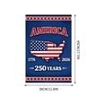 thumbnail image 5 of 250 Anniversary USA Flag, 3 Ply Durable Double Sided 250th USA Garden Flag- Fade Resistant Outdoor Decor for Garden & Porch, 12 x18 In Outdoor Banner Decorations, 5 of 5