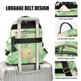 thumbnail image 4 of JIALIOU Mini Backpack Purse for Women Quilted Casual Daypack Small Travel Shoulder Bag, Adorable Green Pumpkin Cat, 4 of 7
