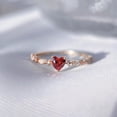 thumbnail image 4 of anillos mujer boda tous joyería mujer anillos aesthetic Anillos de rubí de amor para mujer, anillo de circón de cristal de corazón, accesorios para mujer, joyería de fiesta de boda, regalo de anivers, 4 of 4