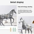 thumbnail image 4 of Giunmcul Home Decoration Desktop Flat Horse Ornaments Resin Crafts for Mother's Day Anniversary Marry Valentine Birthday, 4 of 5